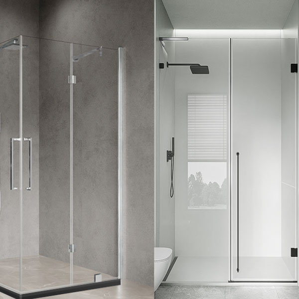 glass shower door hardware solution